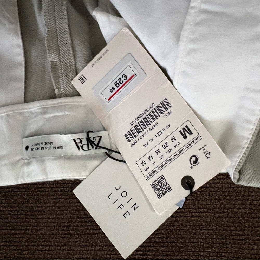 Zara White Women's Pants